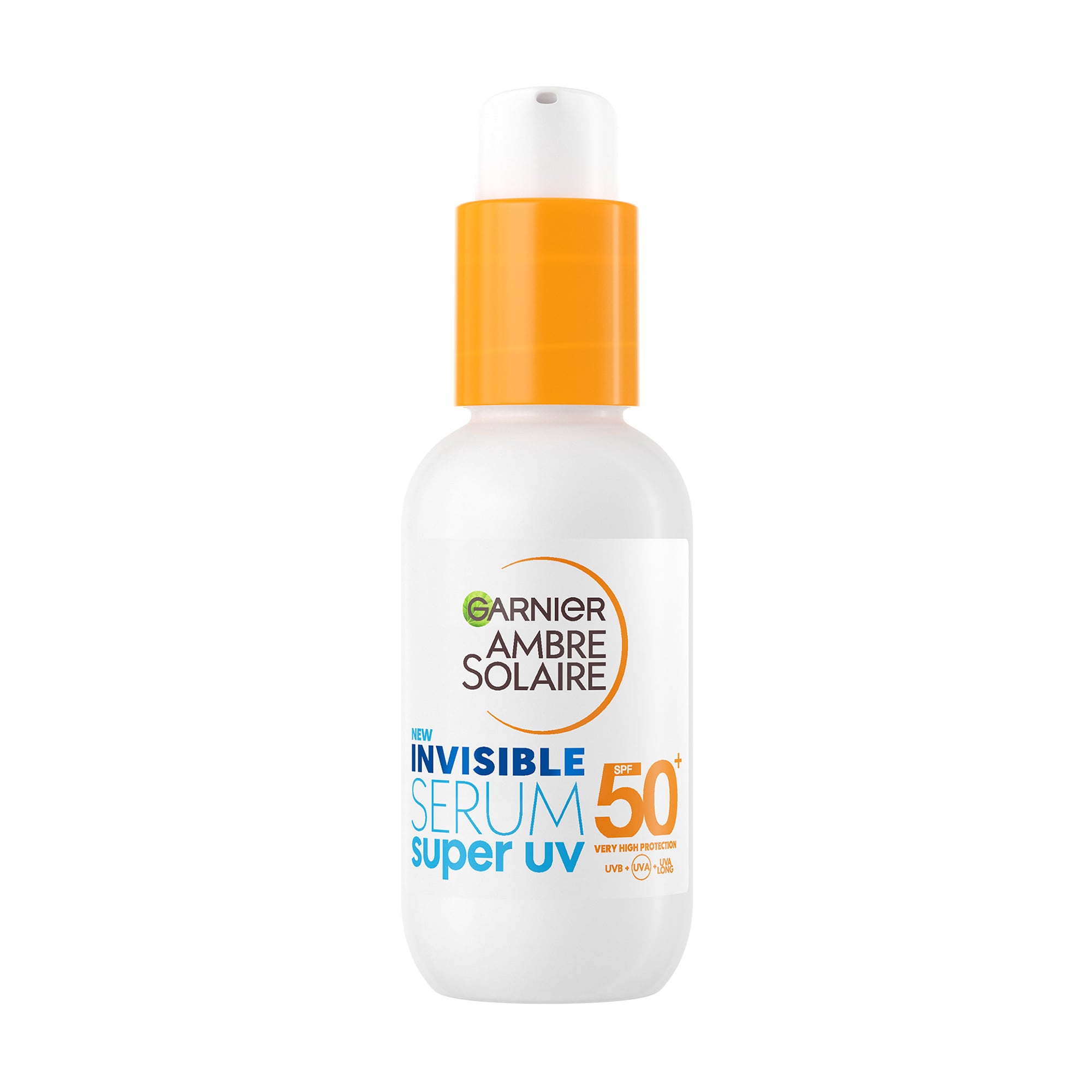 Сонцезахисна сироватка-флюїд для обличчя GARNIER Ambre Solaire Invisible Serum Super UV з високим ступенем захисту, SPF 50+, 30 мл
